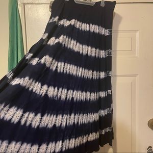 INC Woman Blue Tie-Dye Skirt